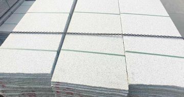 张家界芝麻白毛板，石材毛板