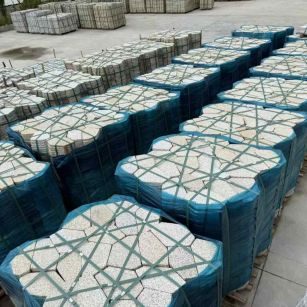 张家界黄金麻冰裂纹 碎拼