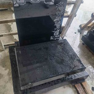 张家界花岗岩墓碑石 墓碑 套墓