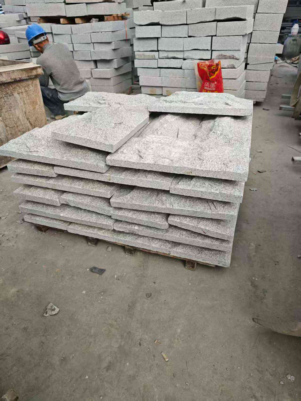 张家界芝麻白蘑菇石，自然面