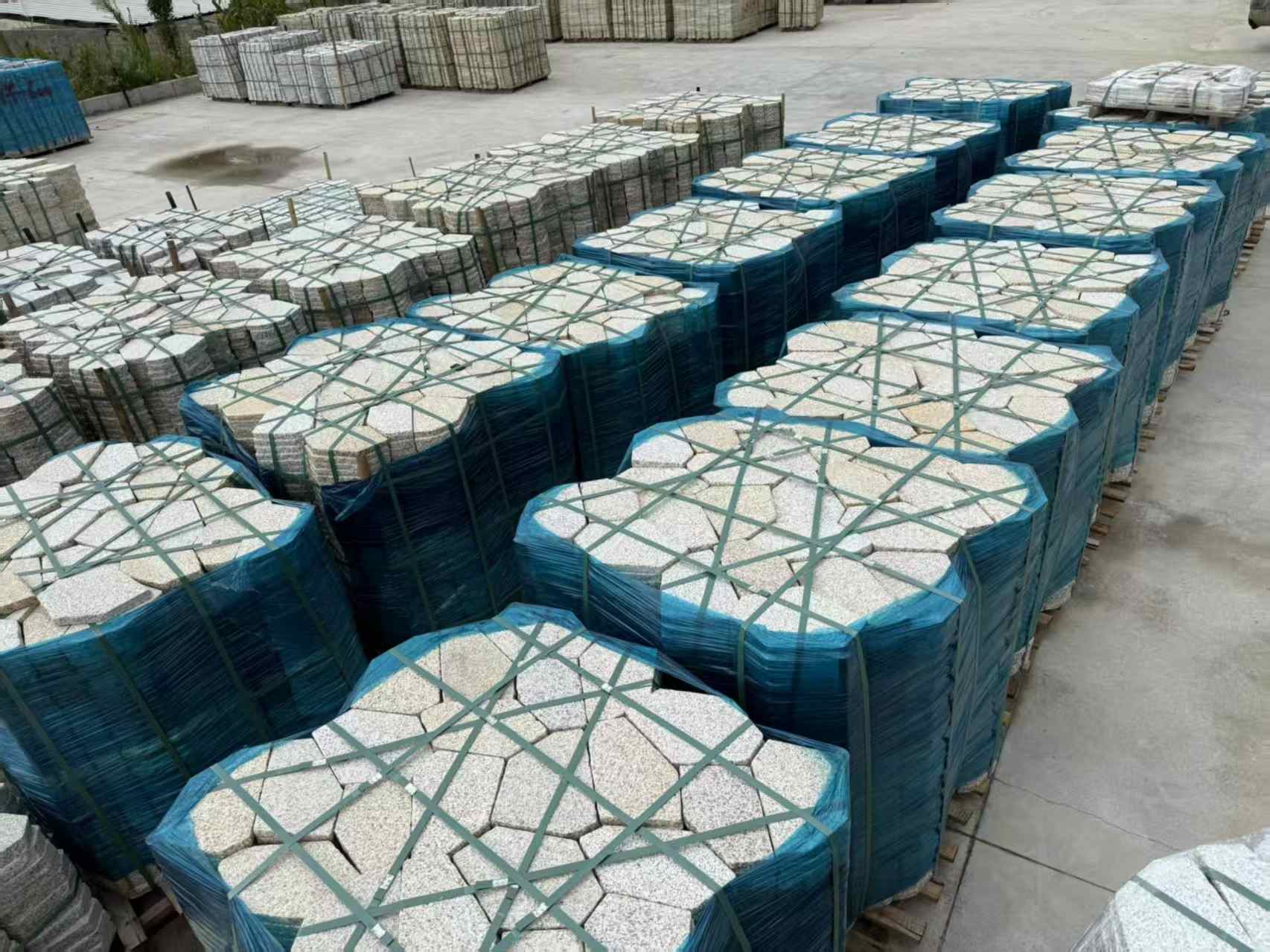 张家界黄金麻冰裂纹 碎拼
